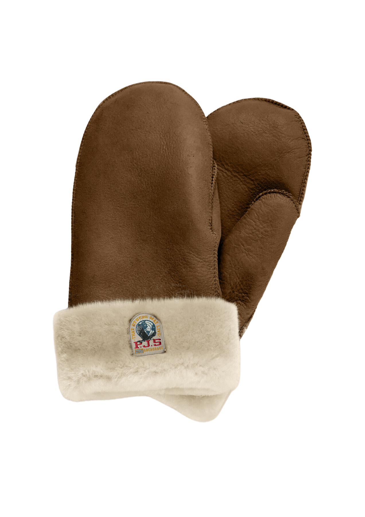Shearling Mittens - Camel