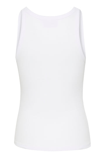 DrewGZ SL Logo Tank - Bright White