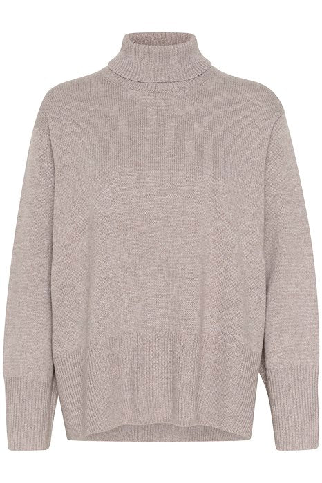 Gitoiw Turtleneck Sandy Grey Melange