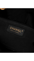 Chanel Single Flap Shoulder Bag - Light Blue/Black
