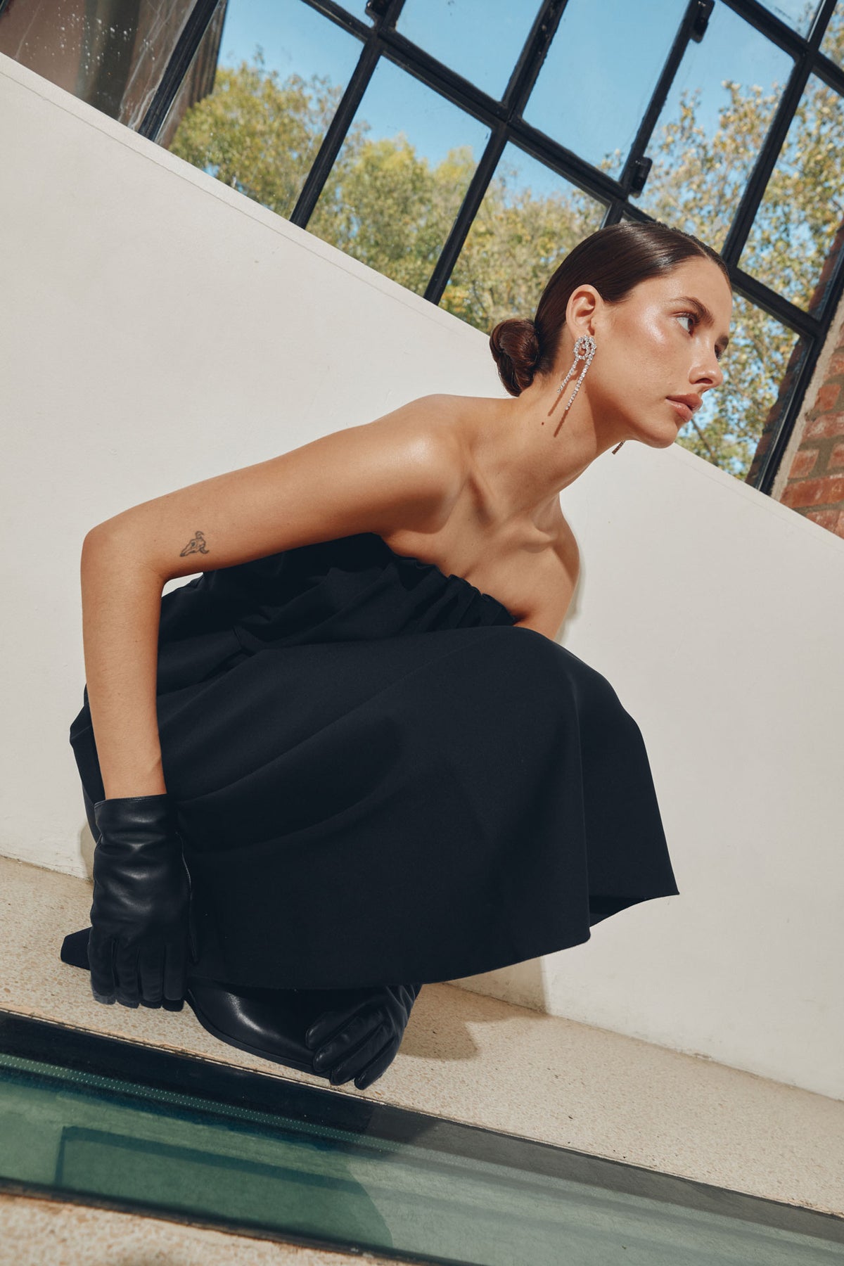 Sculpted Tube Dress - Black