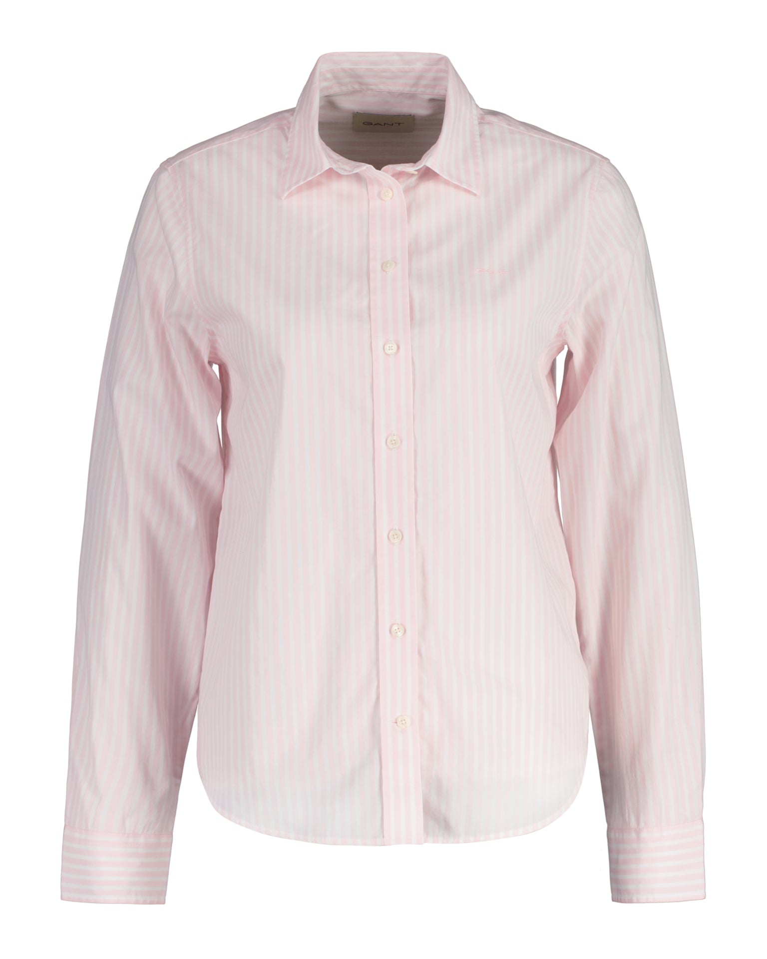 Gant Men Pink Classic Poplin Striped Shirt