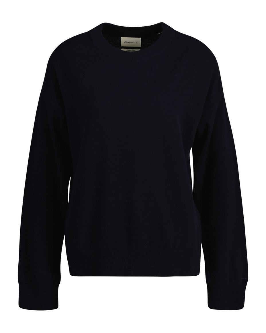 Superfine Lambswool Dress Evening Blue