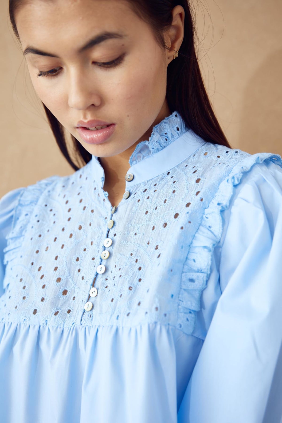 Jaelynn Blouse - Light Blue