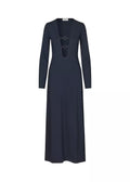 Josefine Long Dress - Baritone Blue