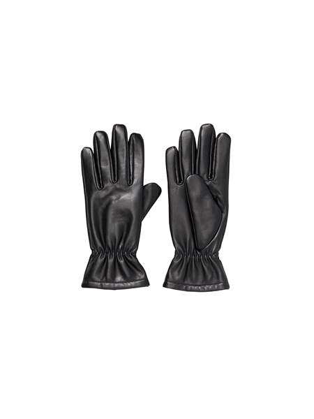 Smooth Leather Gloves - Black