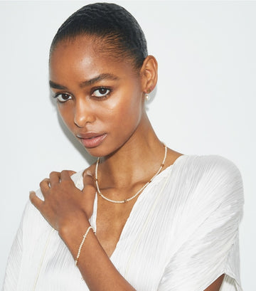 Kira Pearl Necklace - Tory Gold / Pearl