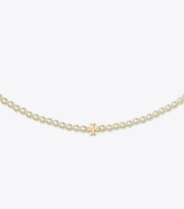 Kira Pearl Necklace - Tory Gold / Pearl