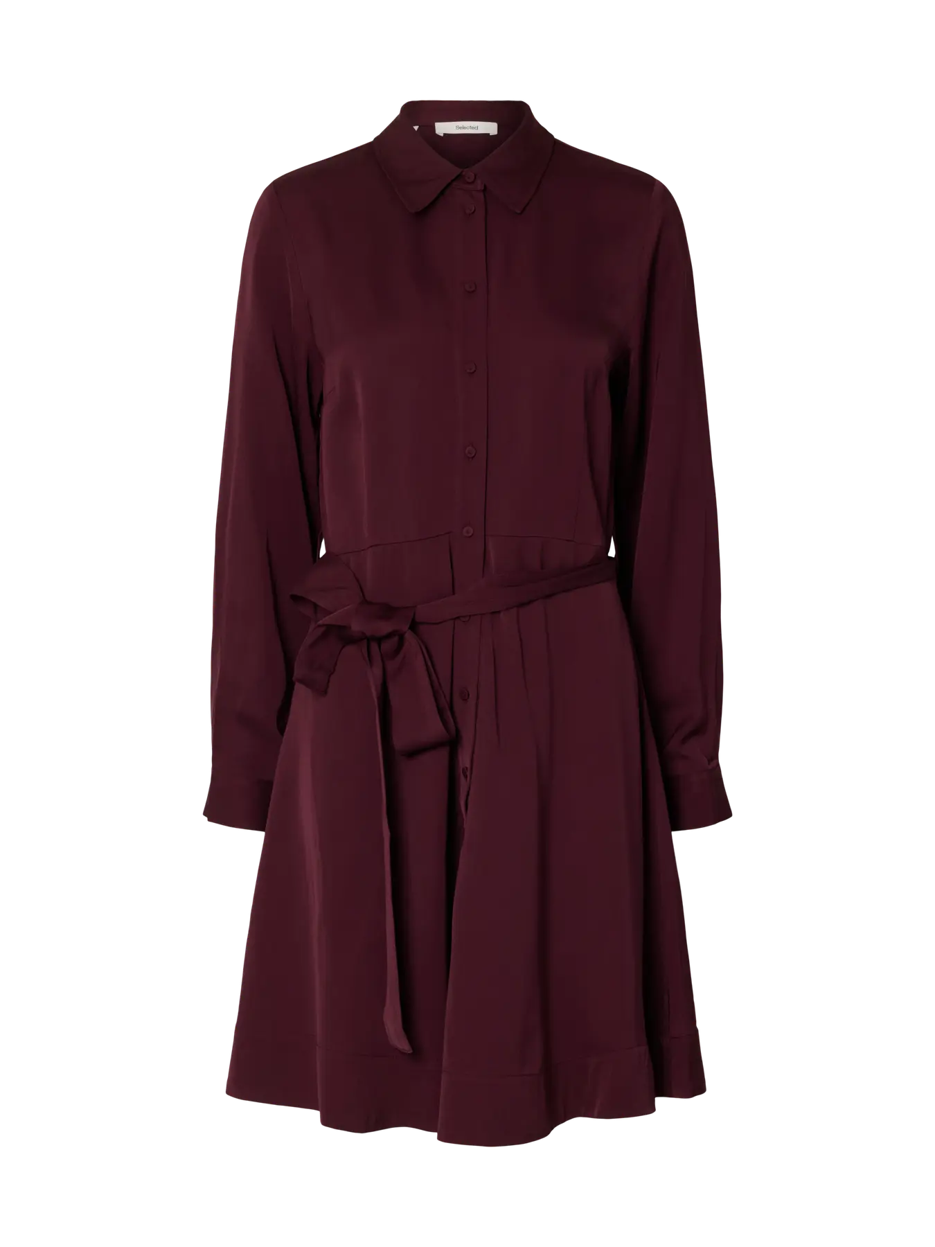 Paola Regular Ls Short Shirt Dress B - Fig
