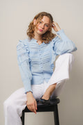 Kristy Blouse - Light Blue