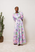 Kayla Maxi Dress - Lilac Sprayflower