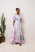 Kayla Maxi Dress - Lilac Sprayflower