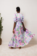 Kayla Maxi Dress - Lilac Sprayflower