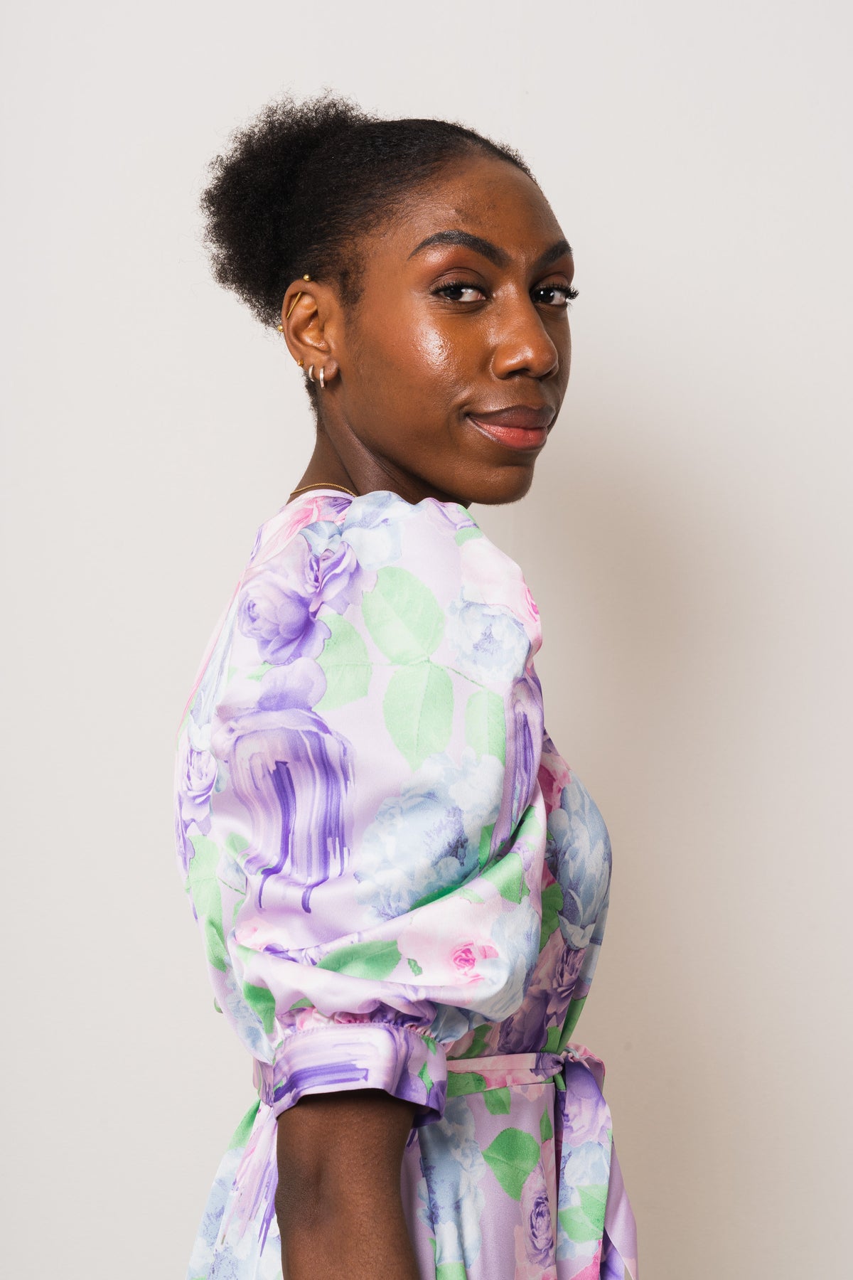 Kayla Maxi Dress - Lilac Sprayflower