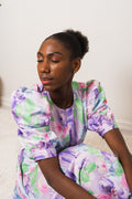 Kayla Maxi Dress - Lilac Sprayflower