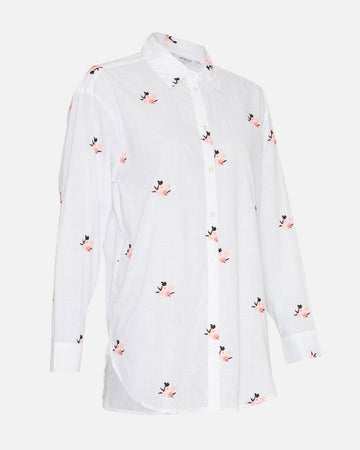 Elvyne Emb Shirt - Bright White