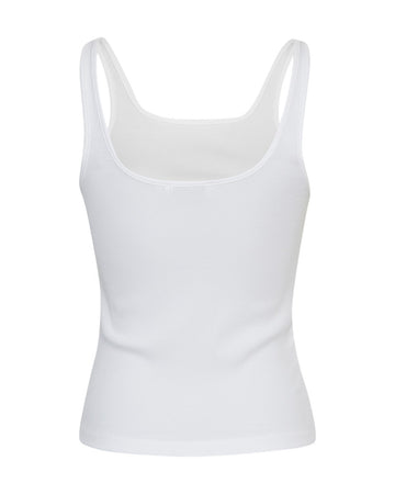 Betrina Rib Sl Top - Bright White