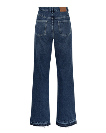 Eli Ada Hw Straight Jeans Long - Mid Blue Wash