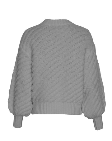 Jaycie Pullover - Medium Grey Melange