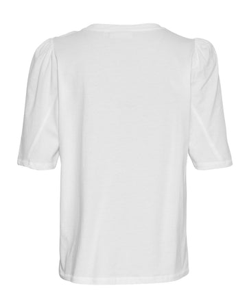 Tiffa Logan 2/4 Puff Tee - Bright White
