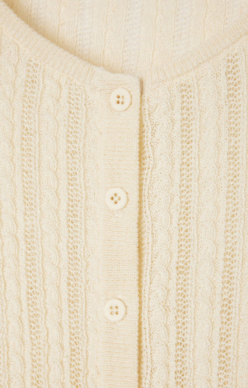 Yogo Cardigan - Ecru