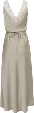Lilou Satin Maxi Dress - Sage Green