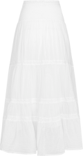 Vendla Voile High Smock Skirt - White