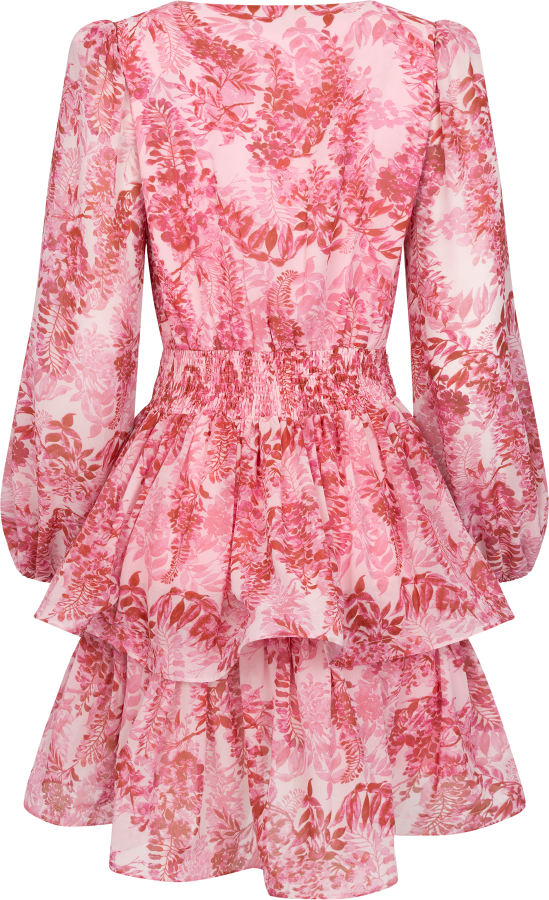 Jade Wave Bright Flower Dress - Pink Bright