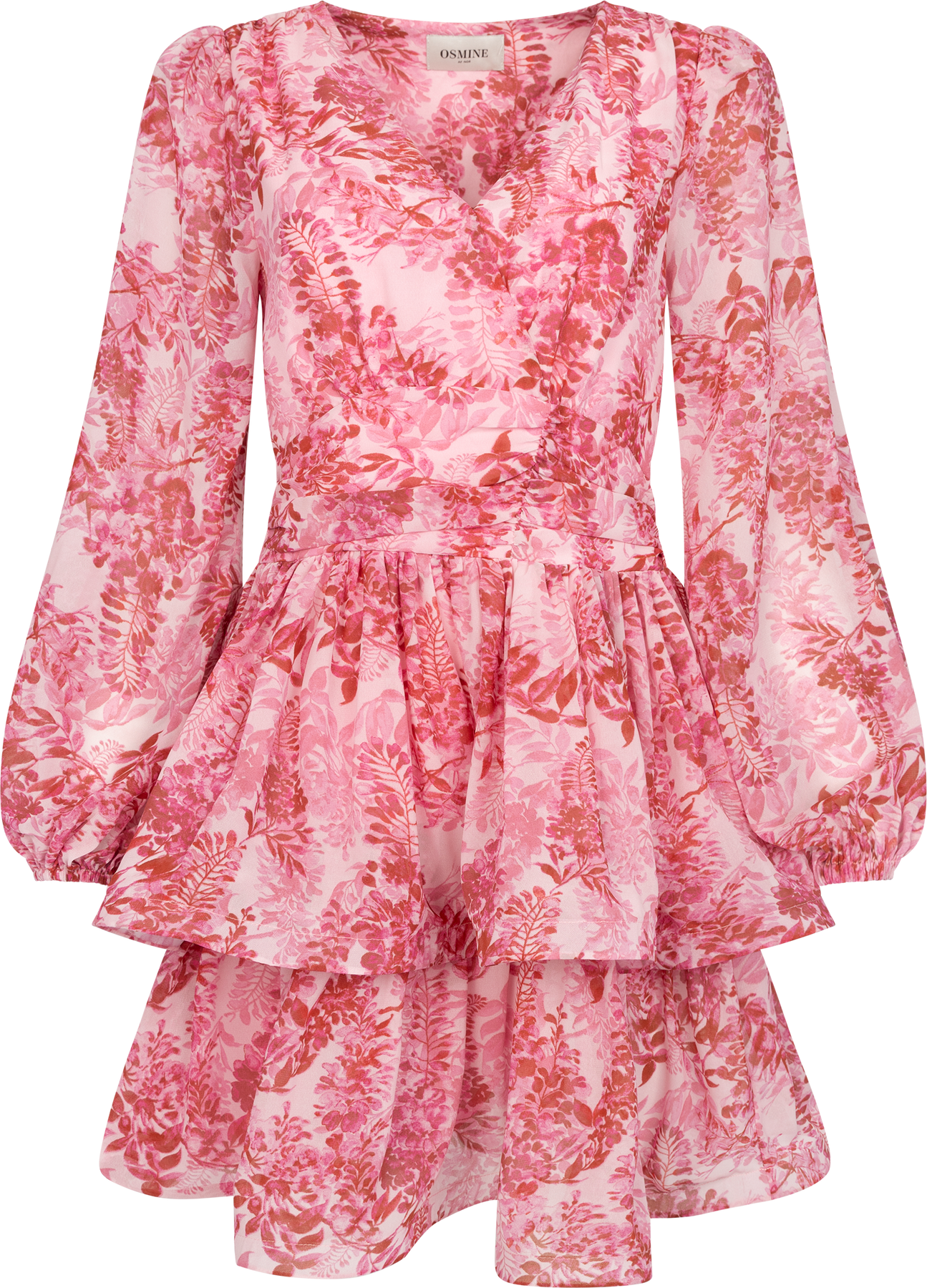 Jade Wave Bright Flower Dress - Pink Bright