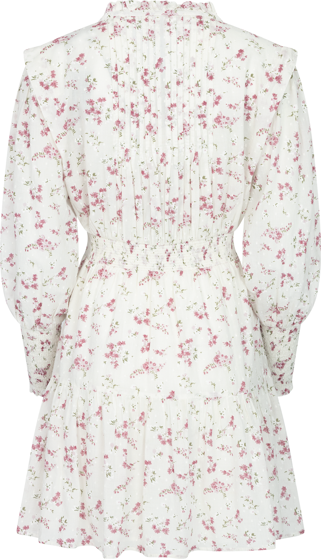 Evina Cotton Dress - Pink Dobby