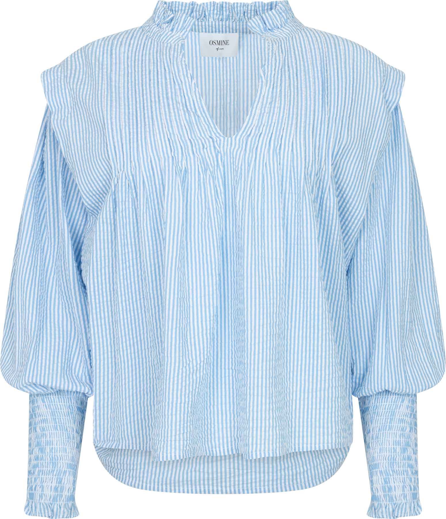 Emma Stripe Blouse - Blue