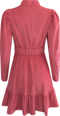 Baby Cord Mini Dress - Raspberry