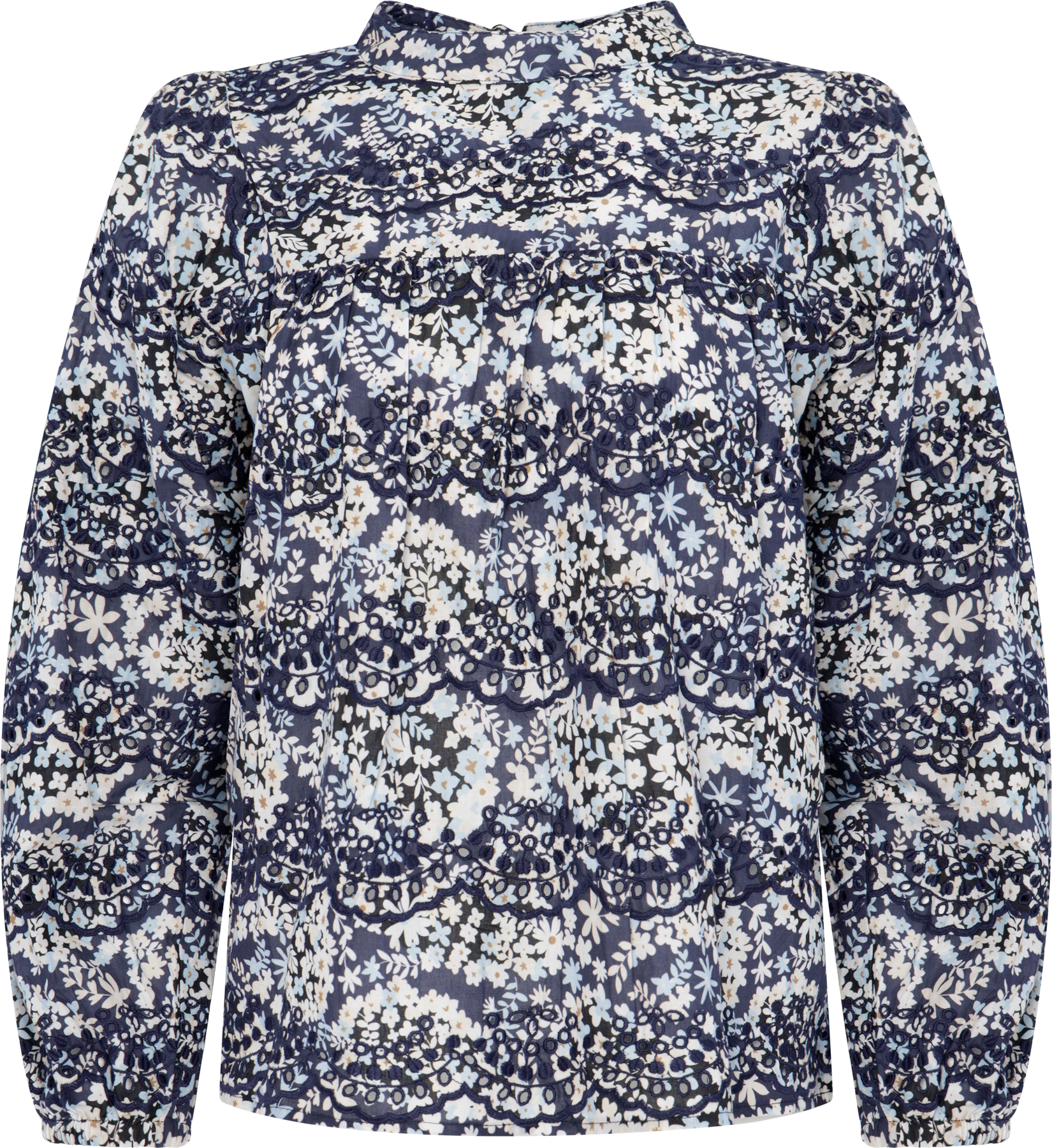 Karoline Blouse - Blue Flower