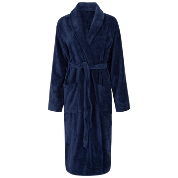 Hotel Velour Robe - Dress Blue