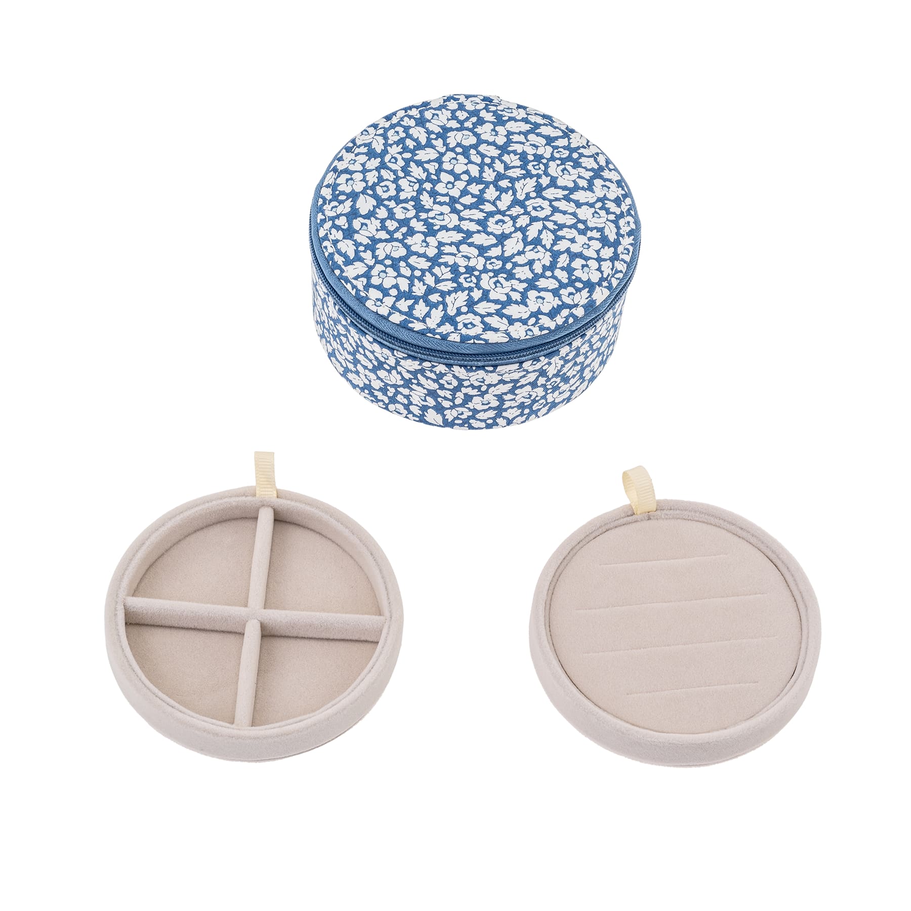 Jewelry Box Round Mw Liberty - Feather Blue