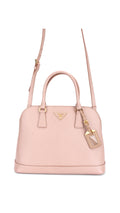 Prada Promenade Saffiano Lux Shoulder Bag - Pink