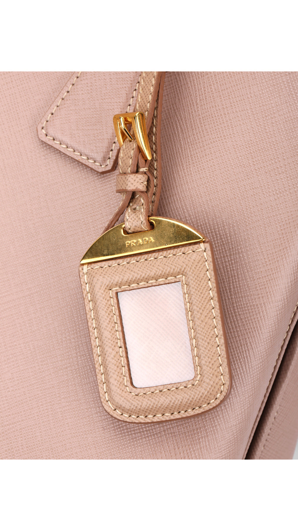 Prada Promenade Saffiano Lux Shoulder Bag - Pink