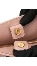 Prada Promenade Saffiano Lux Shoulder Bag - Pink
