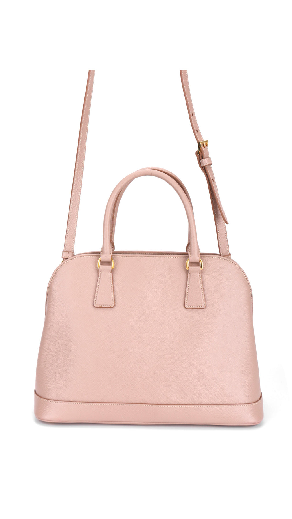 Prada Promenade Saffiano Lux Shoulder Bag - Pink