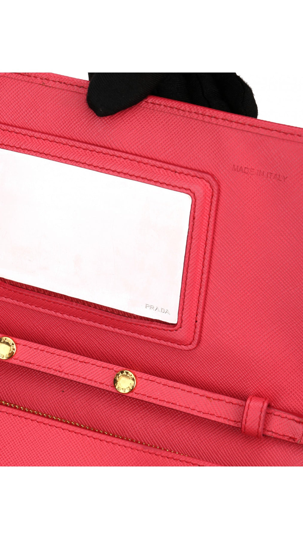 Prada Wallet On Chain Crossbody Bag - Coral Rose