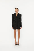 Boucle Blazer Dress - Black