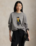Polo Bear Fleece Crewneck - Dark Vintage Heather