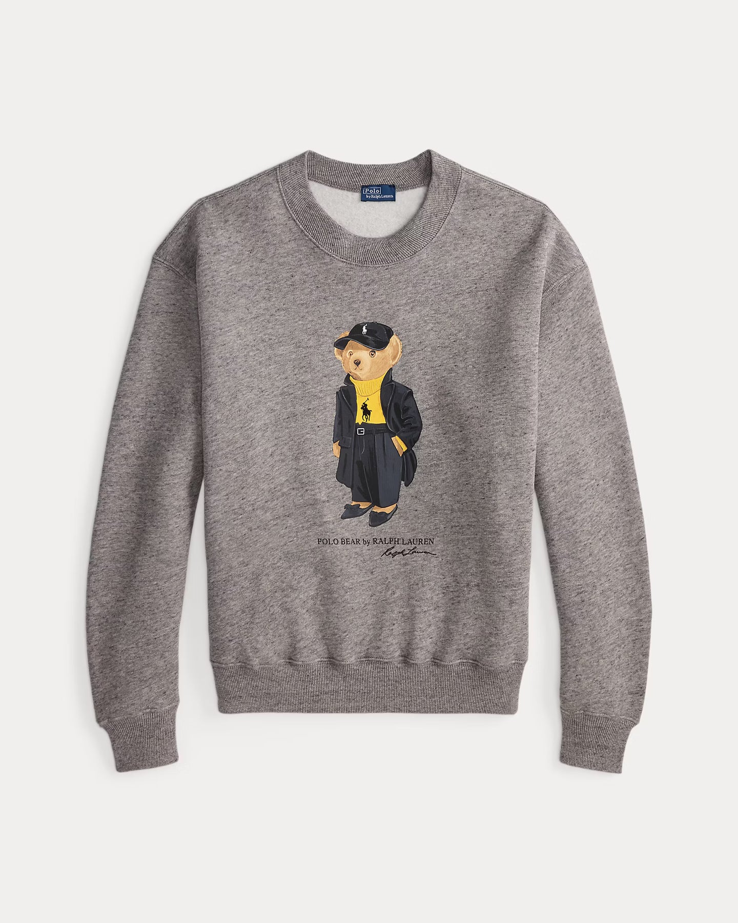 Polo Bear Fleece Crewneck - Dark Vintage Heather