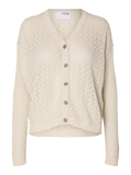 Agny Ls Knit Cardigan - Birch