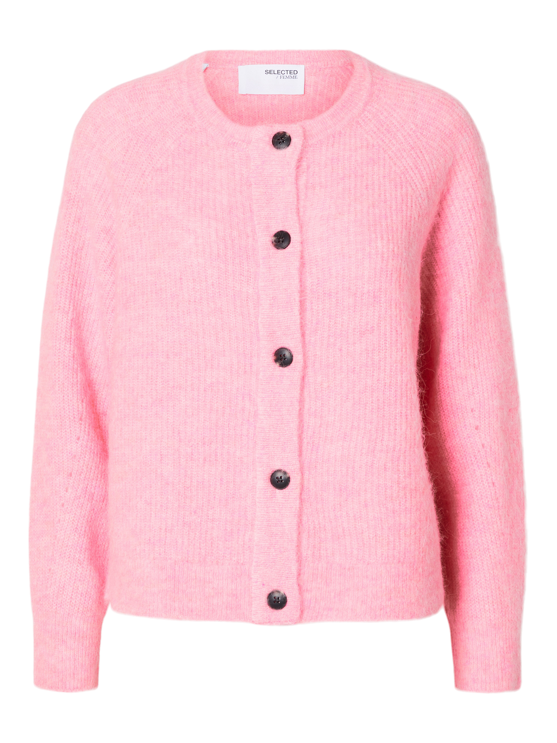 Lulu Ls Knit V Neck Light Grey Melange
