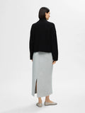 Sia Ras Ls Knit Zipper Cardigan - Black