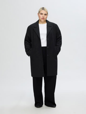 New Alma Wool Coat - Black