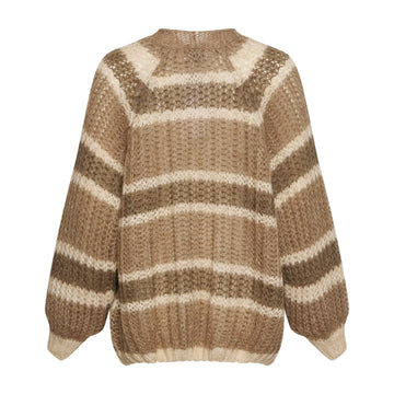 Vera Knit Cardigan - Brown/Camel/Sand