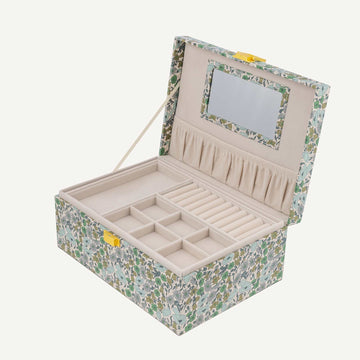 Jewelry Box Square Mw Liberty - Poppy And Daisy Teal