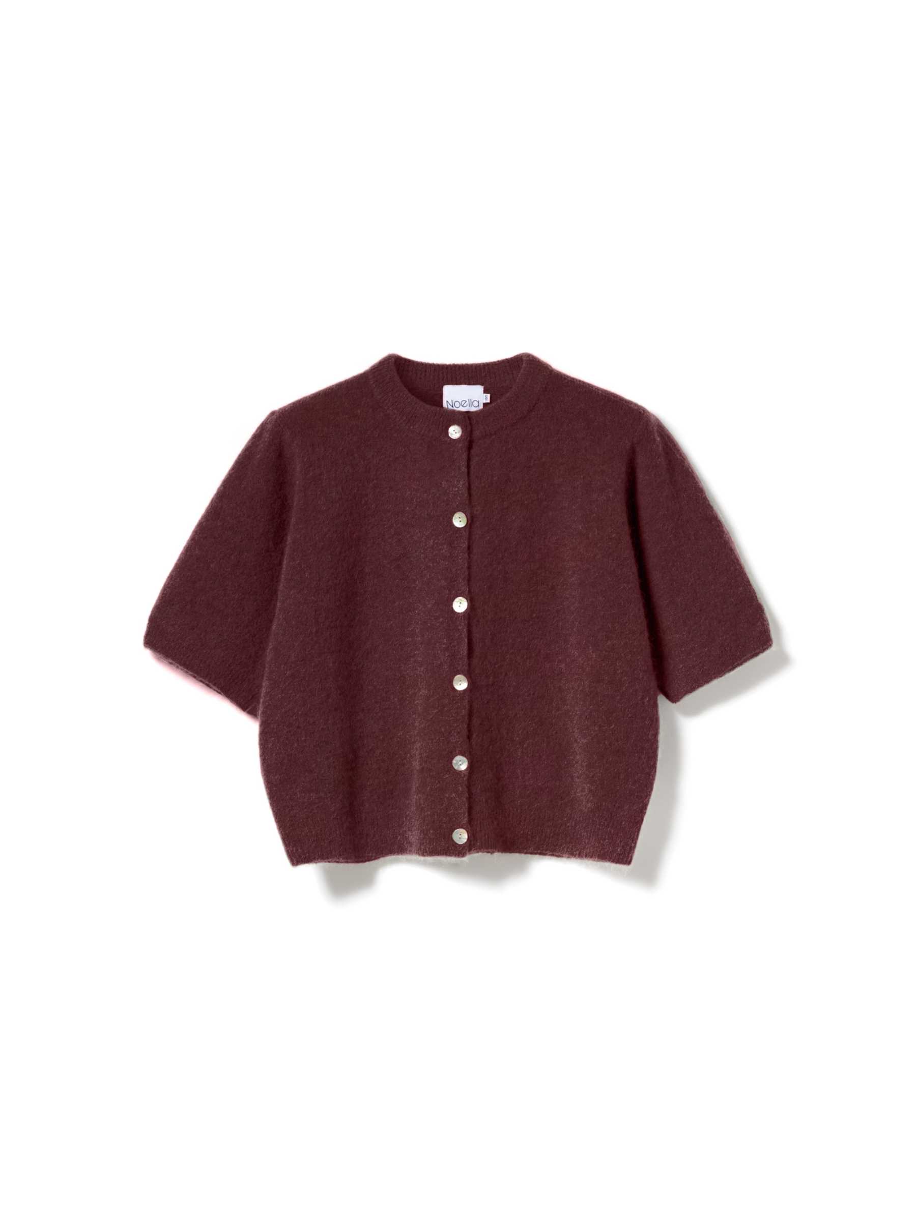 Kae SS Knit Cardigan Coffee main image 0